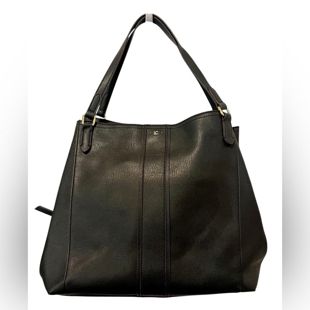Black Liz Claiborne large black purse with large pockets, black purse